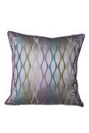 Buy_La Paloma_Beige Polyester Embroidered Geometric Square Cushion Cover_at_Aza_Fashions