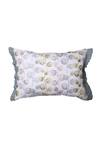 Buy_La Paloma_Cream Cotton Embroidered Leaf Cushion Cover_at_Aza_Fashions