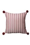 Buy_La Paloma_Cream Velvet Embroidered Geometric Square Cushion Cover_at_Aza_Fashions