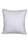 Shop_La Paloma_Cream Cotton Embroidered Leaf Square Cushion Cover_at_Aza_Fashions