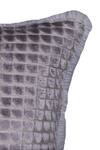 La Paloma_Grey Velvet Square Box Pattern Cushion Cover_Online_at_Aza_Fashions