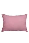 Shop_La Paloma_Pink Velvet Embroidery Cushion Cover_at_Aza_Fashions