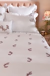 La Paloma_White 100% Cotton Embroidery Floral Duvet Cover Set_Online_at_Aza_Fashions