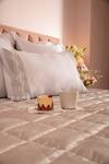 Shop_La Paloma_Grey Velvet Square Quilted Bedspread_at_Aza_Fashions