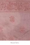 TaBa Kashi By Artika Shah_Pink Purna Silk Print Bloom Saree With Unstitched Blouse Fabric  _Online_at_Aza_Fashions