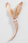 Outhouse_Pink Mother Of Pearl Le Palm Serefina Brooch _Online_at_Aza_Fashions