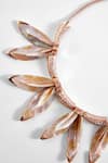 Outhouse_Pink Mother Of Pearl Le Palm Serefina Necklace _Online_at_Aza_Fashions