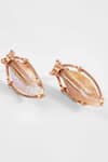 Outhouse_Pink Mother Of Pearl Le Palm Serefina Stud Earrings _Online_at_Aza_Fashions