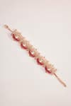 Buy_Outhouse_Pink Carved Stones Le Praia Embellished Choker Necklace _at_Aza_Fashions