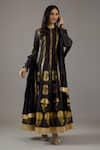 Buy Balance By Rohit Bal Black Silk, Cotton, Foil Printing Mandarin Collar Anarkali Set at Aza Fashions Buy_Balance By Rohit Bal_Black Silk, Cotton, Foil Printing Mandarin Collar Anarkali Set _at_Aza_Fashions