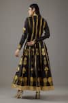 Shop Balance By Rohit Bal Black Silk, Cotton, Foil Printing Mandarin Collar Anarkali Set at Aza Fashions Shop_Balance By Rohit Bal_Black Silk, Cotton, Foil Printing Mandarin Collar Anarkali Set _at_Aza_Fashions