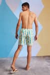 Buy_Dash and Dot_Yellow 100% Polyester Printed Floral Botanic Swim Shorts  