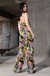 Shop_TheRealB_Multi Color 100% Viscose Printed Floral Halter Island Oasis Tie Up Strap Top _at_Aza_Fashions