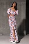 Therealb_Multi Color Viscose Nomadic Journey Printed Skirt _at_Aza_Fashions
