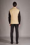 Shop_Arjun Kilachand_Beige Wool Solid Sleeveless Bundi With Shirt _at_Aza_Fashions