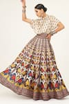 Shop_Rajdeep Ranawat_Beige Satin Varsha Leela Paisley Print Skirt And Top Set_Online_at_Aza_Fashions