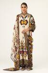 Buy_Rajdeep Ranawat_Beige Kota Silk Behroom Paisley Print Dupatta_at_Aza_Fashions