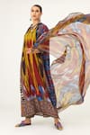 Shop_Rajdeep Ranawat_Multi Color Kota Silk Behroom Geometric Print Dupatta_Online_at_Aza_Fashions