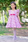 Shop The Pony & Peony Co. Pink Cotton Spring Wing Butterfly Dress Online at Aza Fashions Shop_The Pony & Peony Co._Pink Cotton Spring Wing Butterfly Dress _Online_at_Aza_Fashions