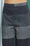 Shop_Silkwaves_Black Cotton Handblock Print Pant_Online_at_Aza_Fashions