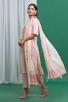 Buy Banana Labs Pink Cotton Tassels Round Neck Hand Block Print Kurta Set Online at Aza Fashions Buy_Banana Labs_Pink Cotton Tassels Round Neck Hand Block Print Kurta Set _Online_at_Aza_Fashions