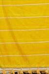 Shop_Banana Labs_Yellow Cotton Print Stripe Hand Block Pattern Dupatta_Online_at_Aza_Fashions