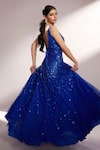 Shop_Kiyohra_Blue Net Embellished Sequins And Crystal Stone Work V Fontaine Embroidered Gown _at_Aza_Fashions