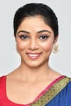 Shop_Khwaab By Sanjana Lakhani_Gold Plated Kundan Floral Stud Earrings _Online_at_Aza_Fashions