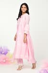 Buy Komal Shah Pink Chanderi Embroidery, Lace Round Neck Thread Kurta Pant Set Online at Aza Fashions Buy_Komal Shah_Pink Chanderi Embroidery, Lace Round Neck Thread Kurta Pant Set _Online_at_Aza_Fashions