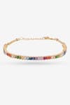 Shop_Prerto_Multi Color Vibgyor Cut Work Choker Necklace _at_Aza_Fashions