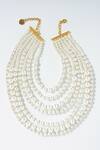 Buy PRERTO White Lumi Embellished Layered Necklace Online at Aza Fashions Buy_PRERTO_White Lumi Embellished Layered Necklace _Online_at_Aza_Fashions