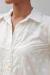 Mulmul_White Pure Mulmul Caspia Schiffli Border Shirt With Pant_Online_at_Aza_Fashions