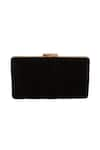 Shop_Samyukta Singhania_Black Mirror Work Embellished Clutch _Online_at_Aza_Fashions