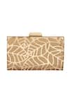 Buy Nazaakat By Samara Singh Gold Cut Work Metallic Out Clutch at Aza Fashions Buy_Nazaakat By Samara Singh_Gold Cut Work Metallic Out Clutch _at_Aza_Fashions
