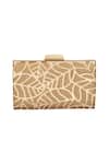 Nazaakat By Samara Singh Gold Cut Work Metallic Out Clutch Online at Aza Fashions Nazaakat By Samara Singh_Gold Cut Work Metallic Out Clutch _Online_at_Aza_Fashions