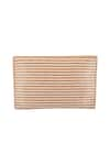 Buy_Samyukta Singhania_Cream Crystal Embellished Striped Clutch _Online_at_Aza_Fashions