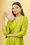 Nazaakat By Samara Singh_Pink Stones Work Embellished Clutch _at_Aza_Fashions