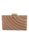 Buy_Samyukta Singhania_Pink Stone Work Jewel Stripe Pattern Embellished Clutch _at_Aza_Fashions