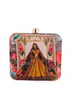 Buy_Samyukta Singhania_Multi Color Printed Floral Garden Clutch _at_Aza_Fashions