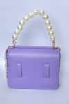 Shop_Samyukta Singhania_Purple Acrylic Monogram And Pearl Embellished K - Initial Box Sling Bag_Online_at_Aza_Fashions