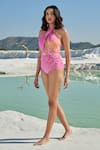 Buy_Tizzi_Pink Wonder Fabric 80% Polyamide Print Abstract Aqua Ophelia Sun Monokini _at_Aza_Fashions