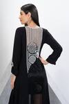 Shop Eli Bitton Black Cutdana Embellished Dress With Inner Online at Aza Fashions Shop_Eli Bitton_Black Cutdana Embellished Dress With Inner_Online_at_Aza_Fashions
