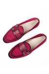 Buy_Schon Zapato_Maroon Majestic Suede Shoes  _Online_at_Aza_Fashions