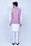 Shop_Arihant Rai Sinha_Purple Art Silk Printed Garden Nehru Jacket _at_Aza_Fashions