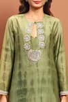 Buy_Soniya G_Green Georgette Hand Embroidered And Printed Sequin Pakistani Tie-dyed Kurta Set _Online_at_Aza_Fashions