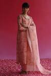Buy Taisha Pink Linen, Silk, , Handloom Swaroop Flower Woven Kurta Set Online at Aza Fashions Buy_Taisha_Pink Linen, Silk, , Handloom Swaroop Flower Woven Kurta Set _Online_at_Aza_Fashions