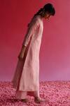 Shop_Taisha_Pink Silk Kaljo Zari Tissue Flare Pant _Online_at_Aza_Fashions