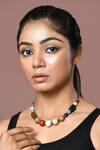 Buy_Samyukta Singhania_Multi Color Stones Embellished Necklace_at_Aza_Fashions