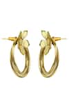 Varnika Arora_Gold Plated Zuri Floral Pattern Earrings _Online_at_Aza_Fashions