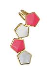 Buy_Varnika Arora_Gold Plated Pearls Arlo Geometric Pattern Embellished Earrings _Online_at_Aza_Fashions